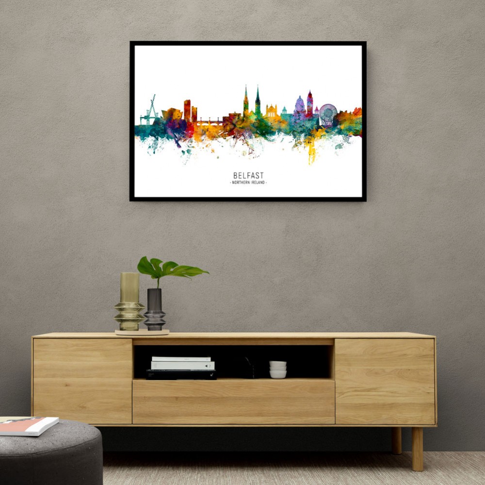 Belfast Northern Ireland Skyline Wall Art